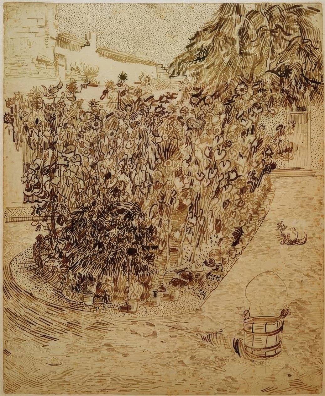 Fürdőház kertje alkotó: Vincent van Gogh