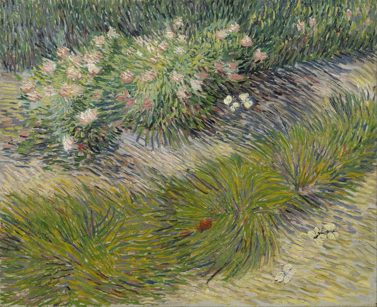 Fű és pillangók alkotó: Vincent van Gogh