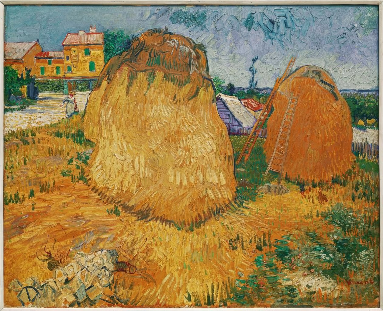 Szénakazalok Provence-ban alkotó: Vincent van Gogh