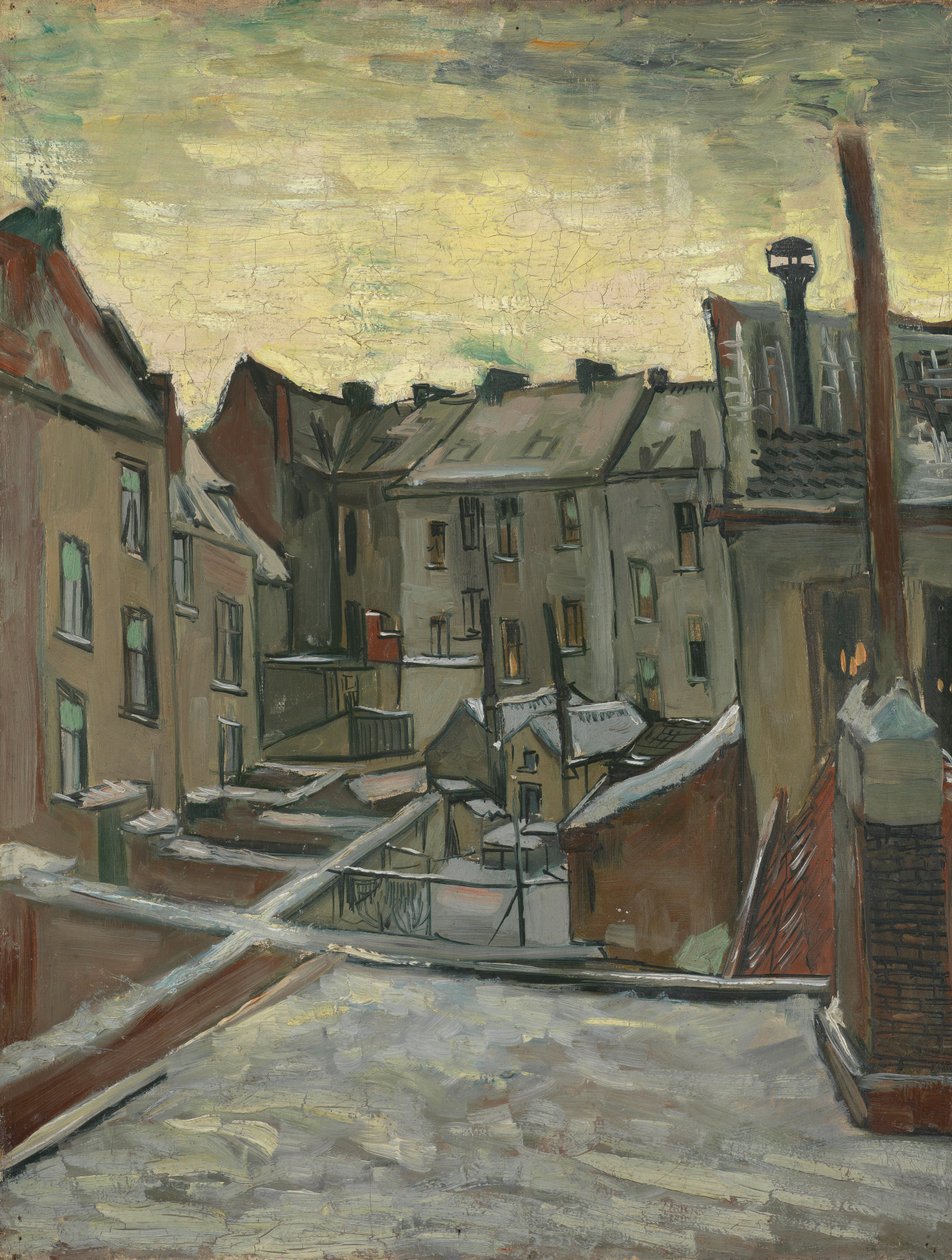 Házak hátulról nézve alkotó: Vincent van Gogh