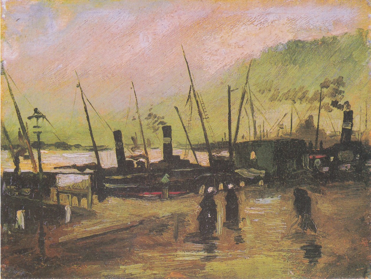 Rakpart Antwerpenben hajókkal alkotó: Vincent van Gogh