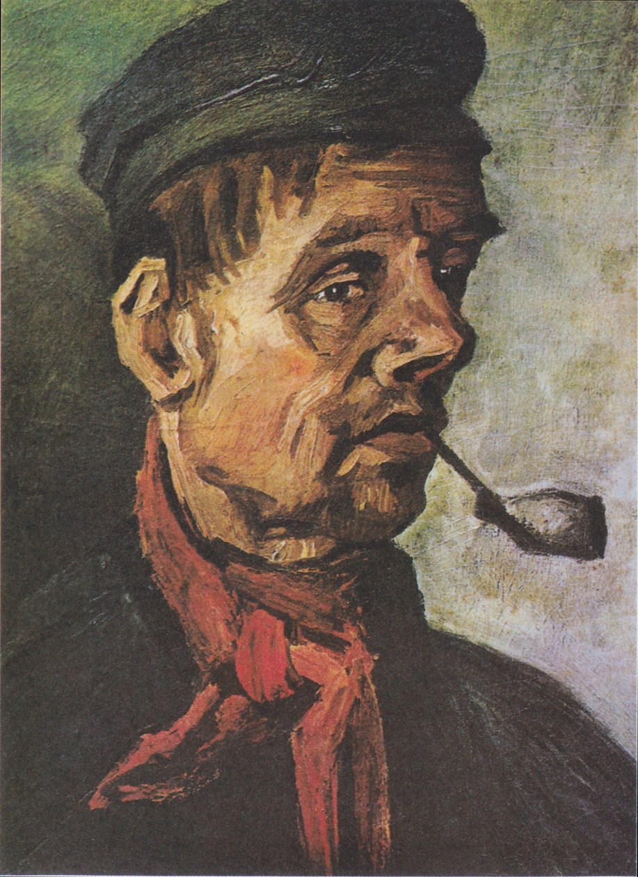 Egy paraszt feje agyagcsővel alkotó: Vincent van Gogh