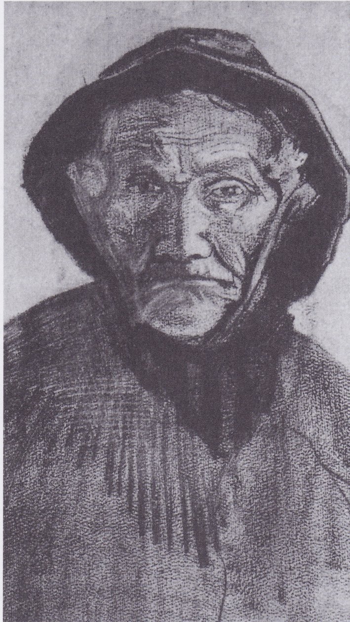 Délnyugati régi halász feje alkotó: Vincent van Gogh