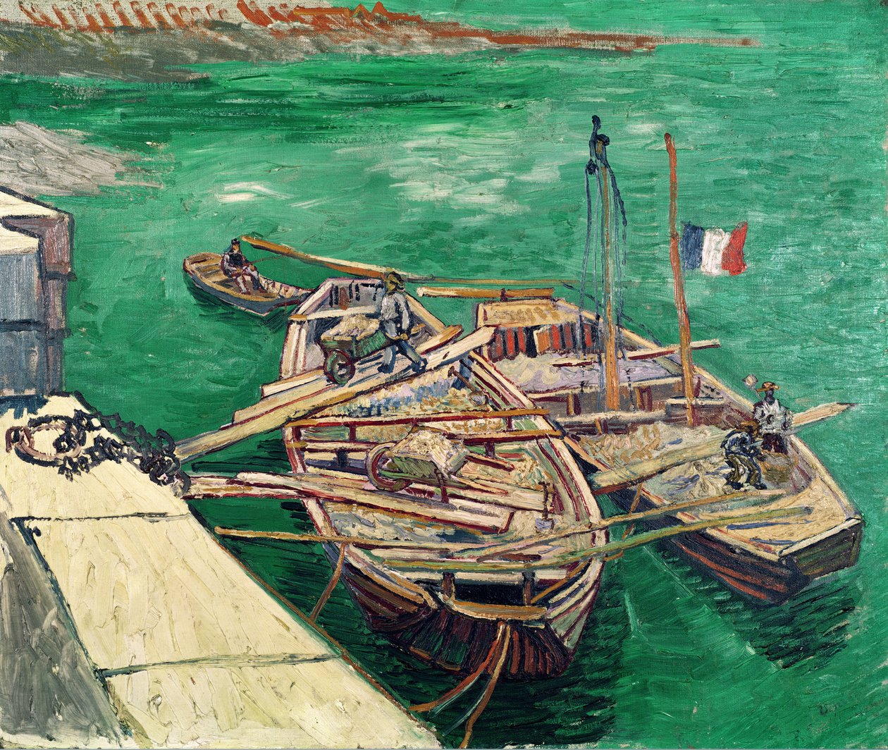 Kikötő csónakokkal, 1888 alkotó: Vincent van Gogh