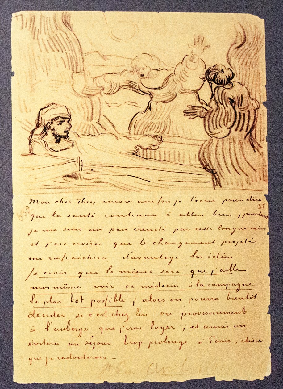 Van Gogh levele testvérének, Theónak alkotó: Vincent van Gogh