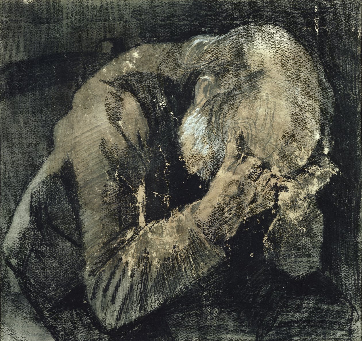 Férfi a fejét a kezében alkotó: Vincent van Gogh