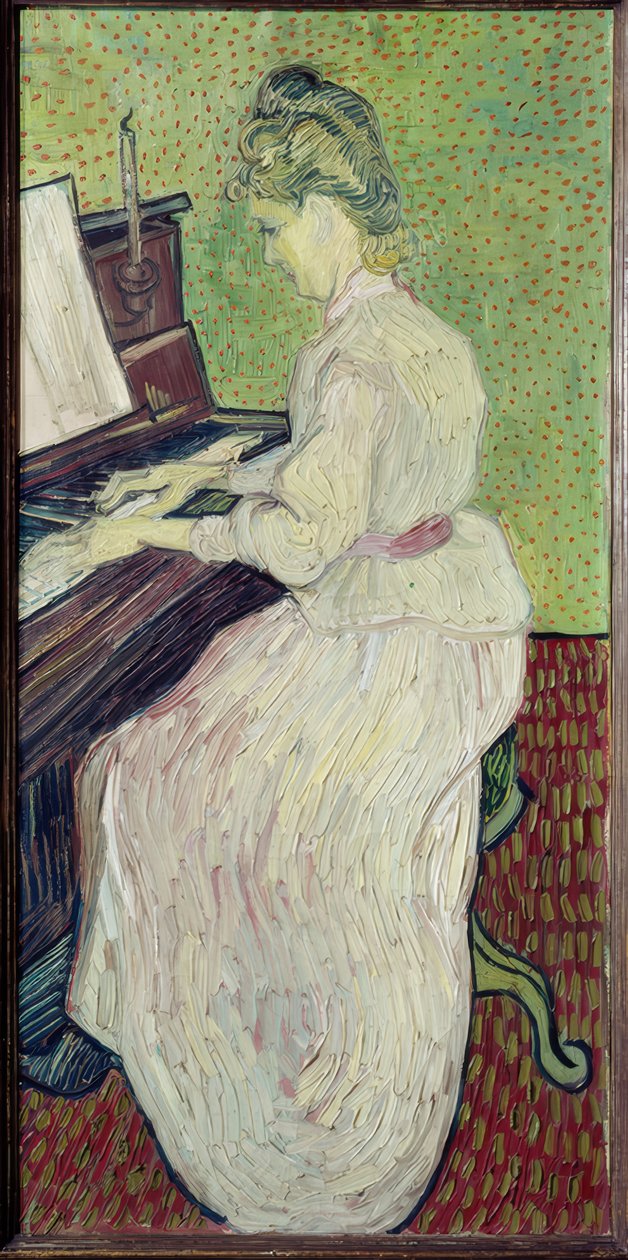 Marguerite Gachet a zongoránál alkotó: Vincent van Gogh