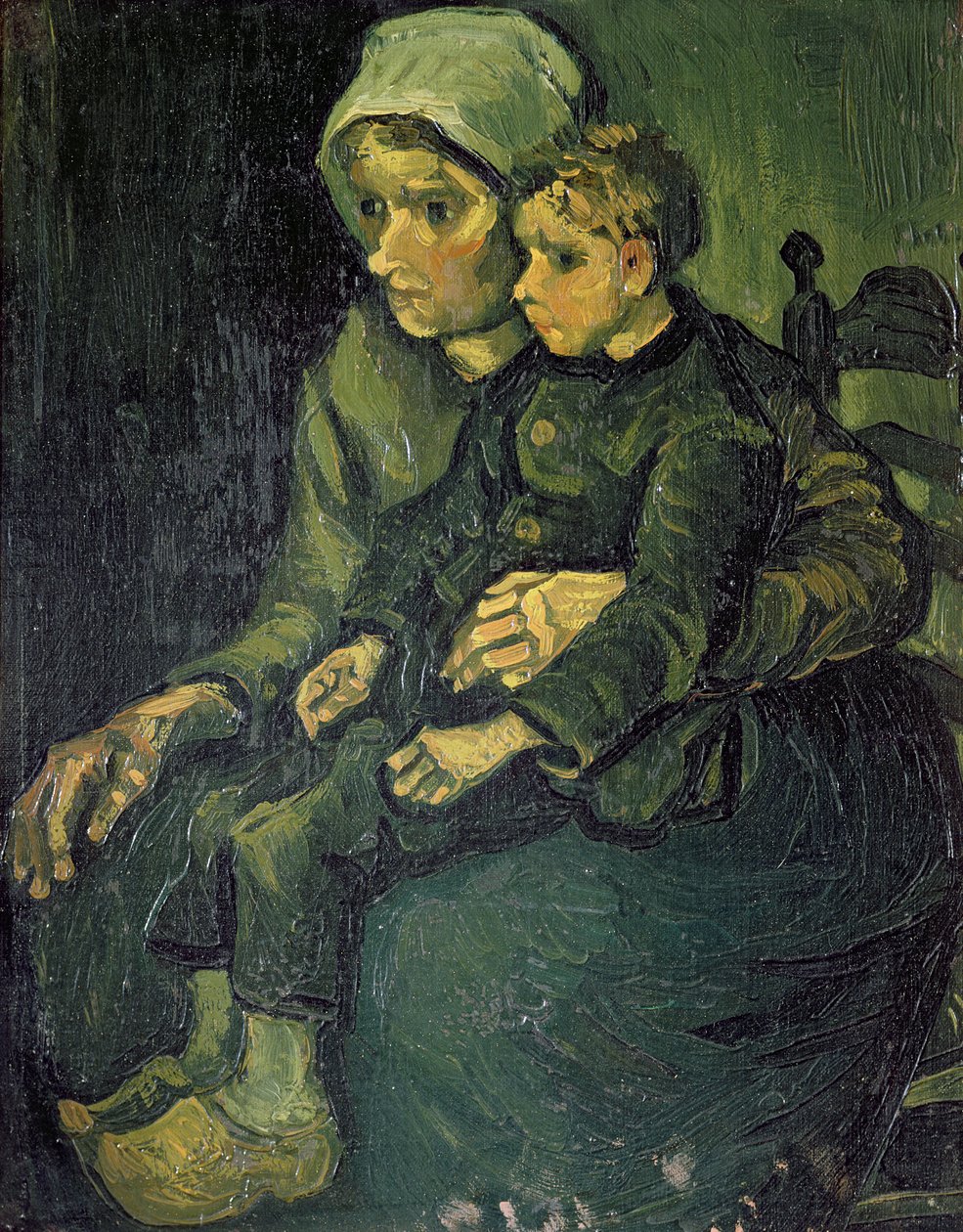 Anya és gyermeke, 1885 alkotó: Vincent van Gogh