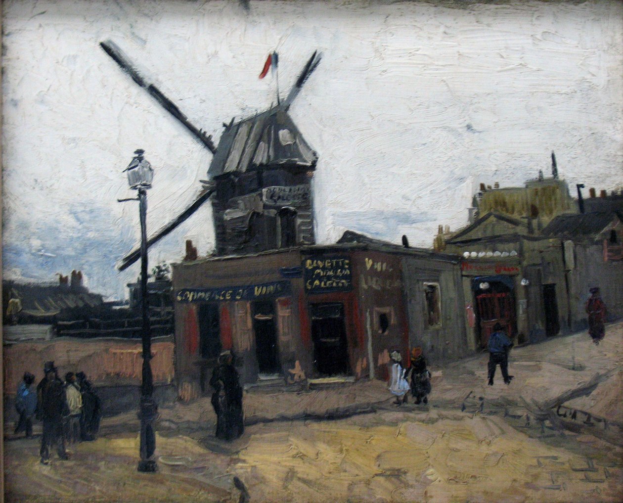 Moulin de la Galette; Kröller-Müller Múzeum alkotó: Vincent van Gogh