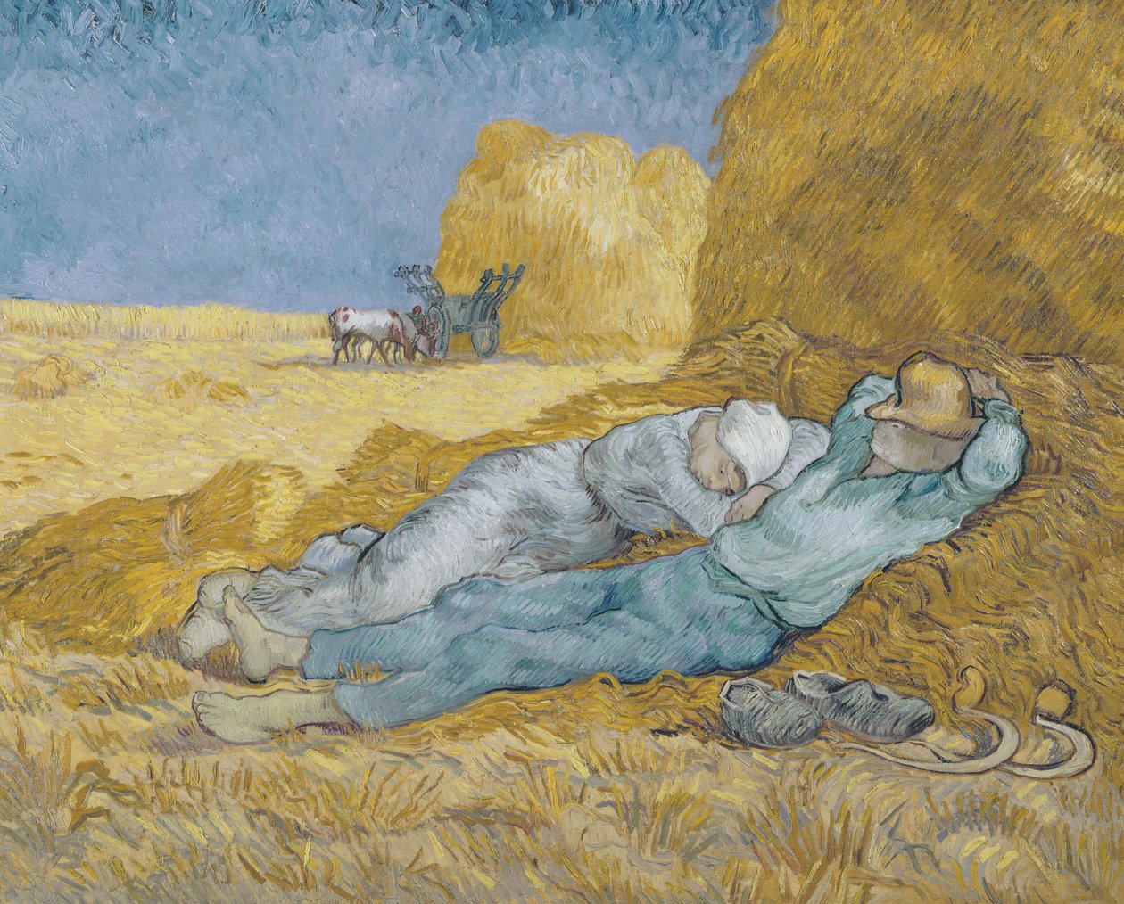 Noon, avagy The Siesta, Millet után, 1890 alkotó: Vincent van Gogh