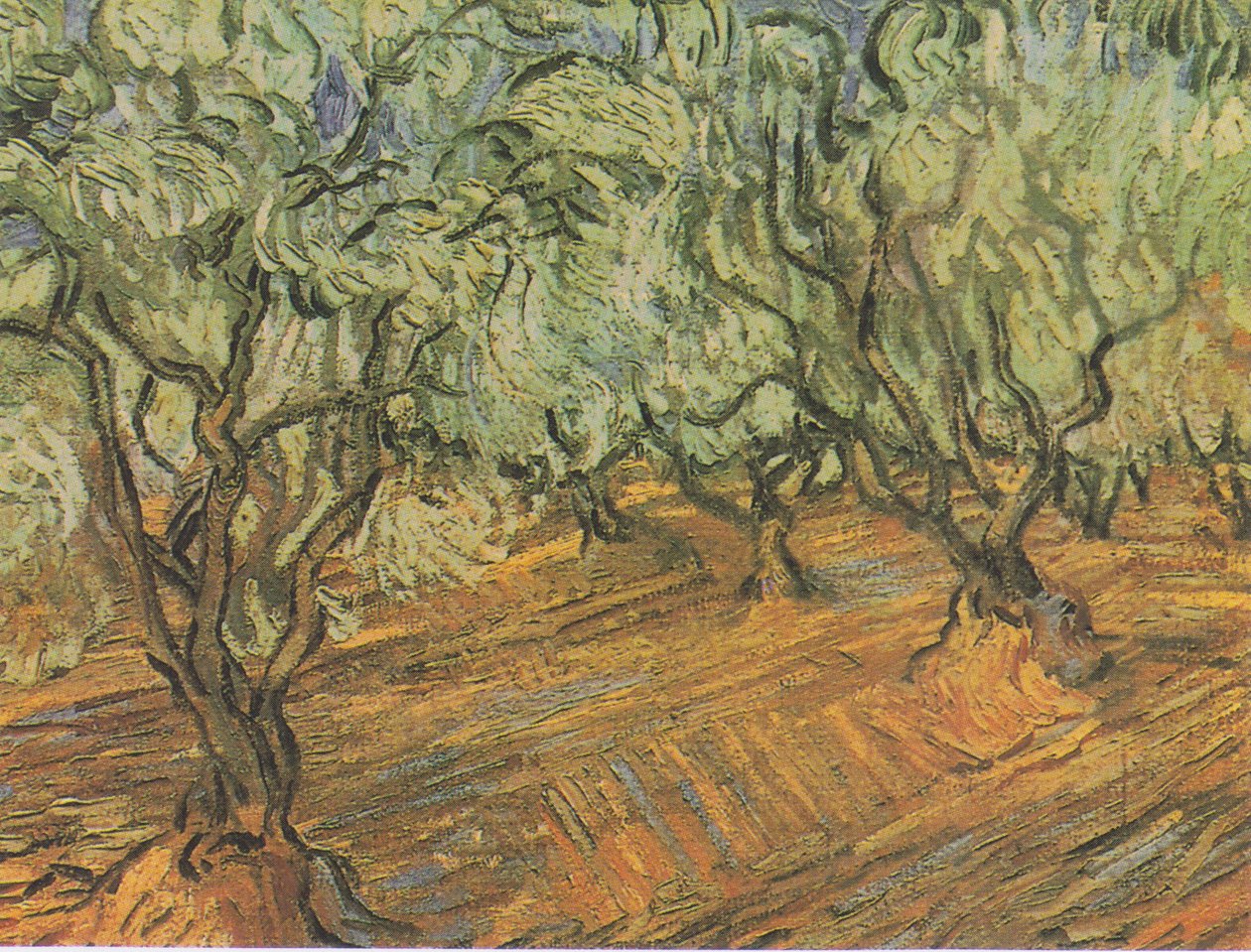 Olajfaliget kék éggel alkotó: Vincent van Gogh