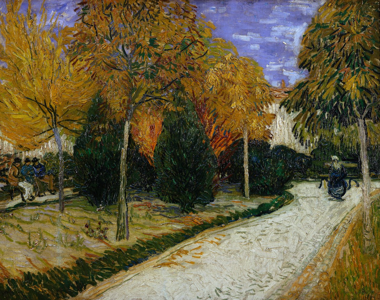 Út az arles-i parkban, 1888 alkotó: Vincent van Gogh