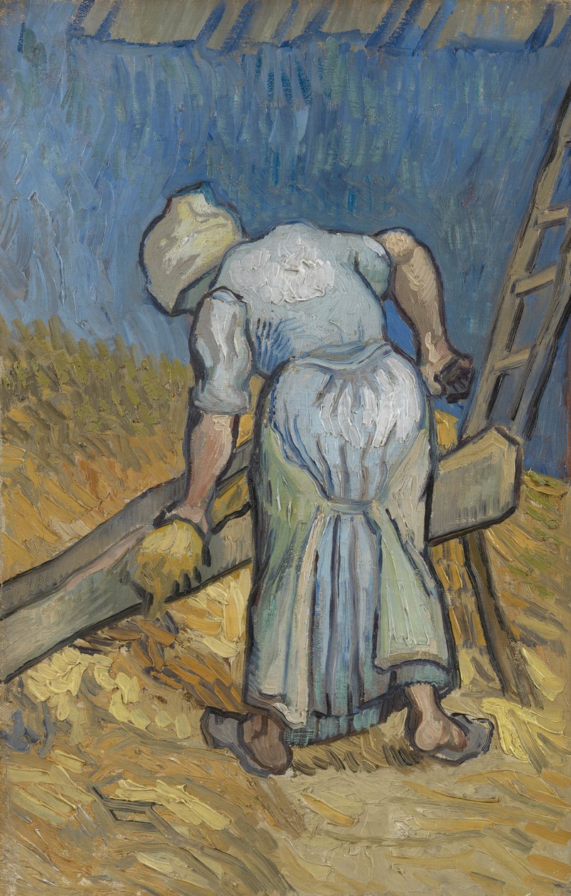 Parasztasszony horzsoló len alkotó: Vincent van Gogh