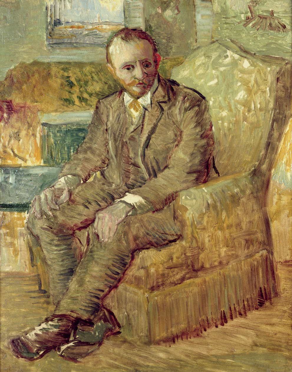 Alexander Reid portréja, 1887 körül alkotó: Vincent van Gogh