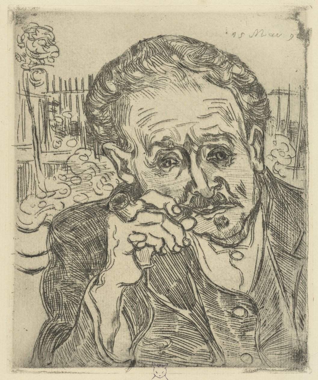 Dr. Gachet portréja, 1890 alkotó: Vincent van Gogh