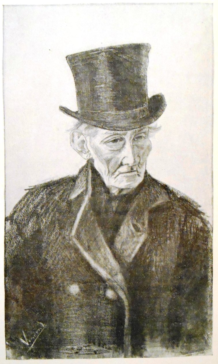 Egy cilinderes öregember portréja alkotó: Vincent van Gogh