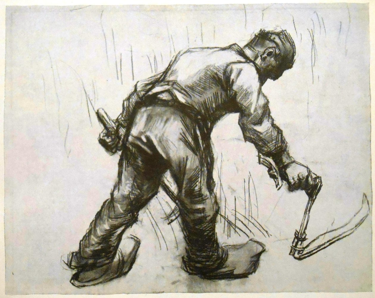Aratófej kupakkal, sarlóval és kampóval alkotó: Vincent van Gogh