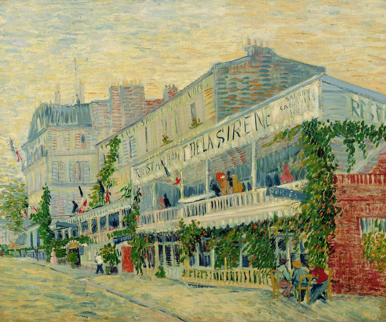 Restaurant de la Sirene, Asnieres, 1887 alkotó: Vincent van Gogh