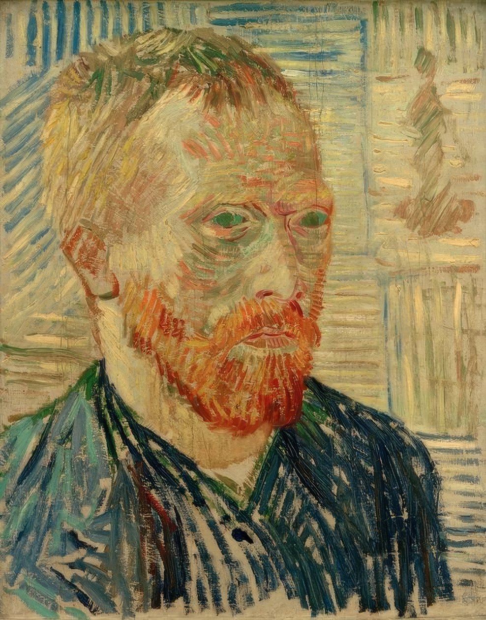 Önarckép japán fametszetekkel alkotó: Vincent van Gogh