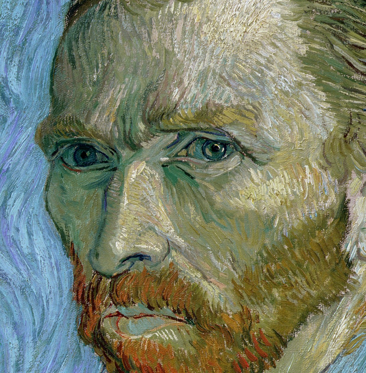 Önarckép, 1889 (a 32212 részlete) alkotó: Vincent van Gogh