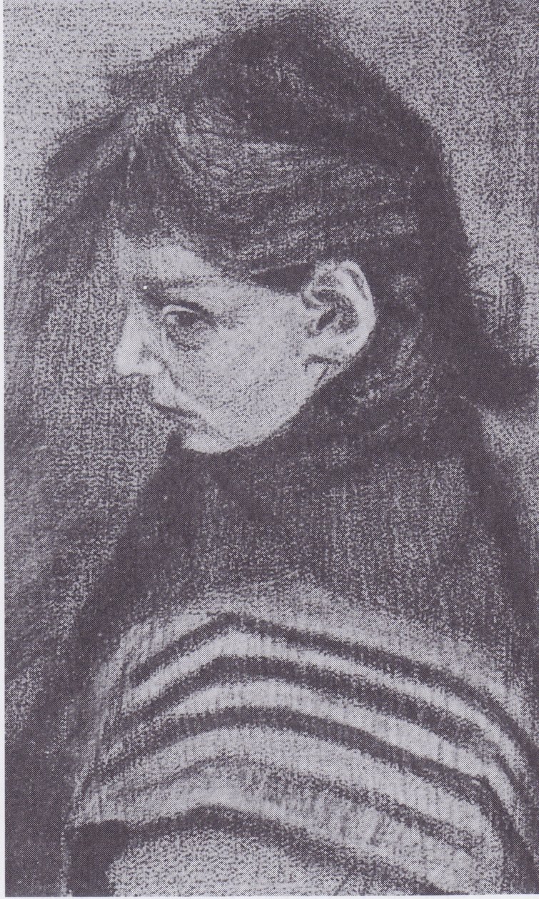 Sien lánya sállal alkotó: Vincent van Gogh
