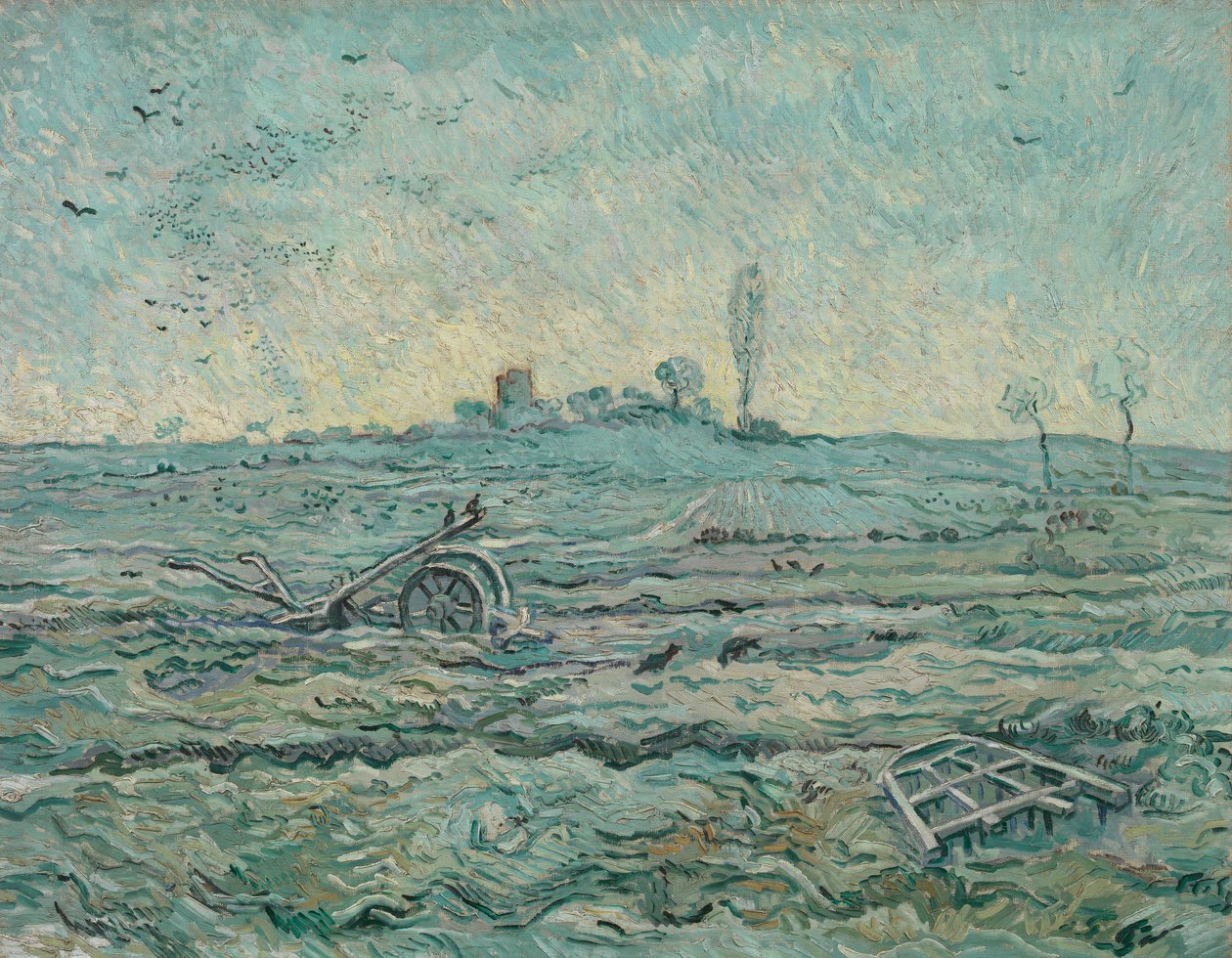 Havas mező boronával (Millet után) alkotó: Vincent van Gogh