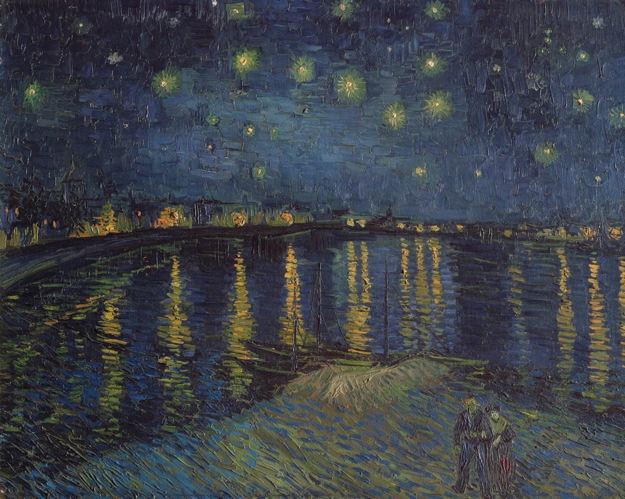 Csillagos éjszaka Rhone felett, 1888 alkotó: Vincent van Gogh