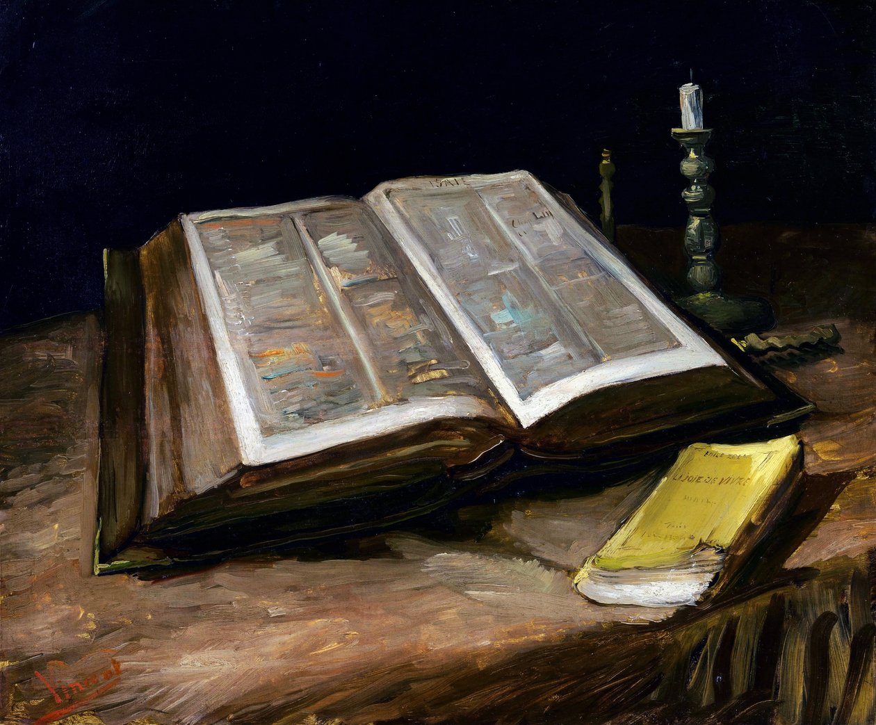 Csendélet a Bibliával alkotó: Vincent van Gogh