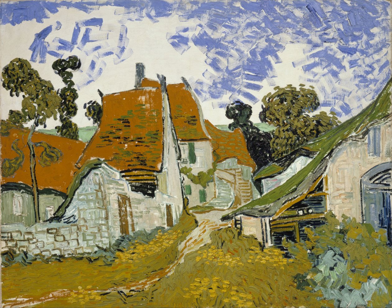 Utca Auvers-sur-Oise-ban alkotó: Vincent van Gogh