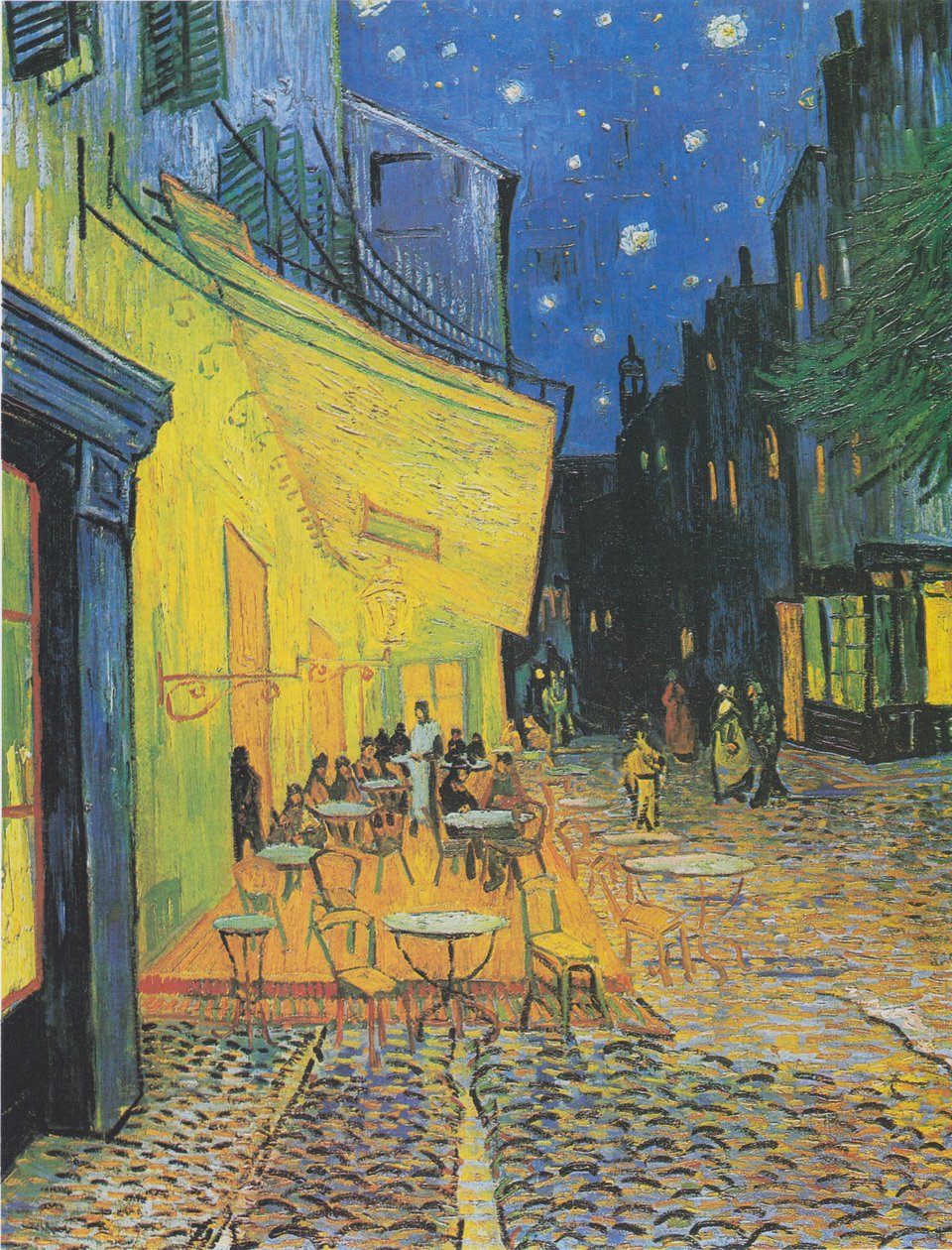 Terrasse des Cafés an der Place du Forum Arles am Abendben1 alkotó: Vincent van Gogh