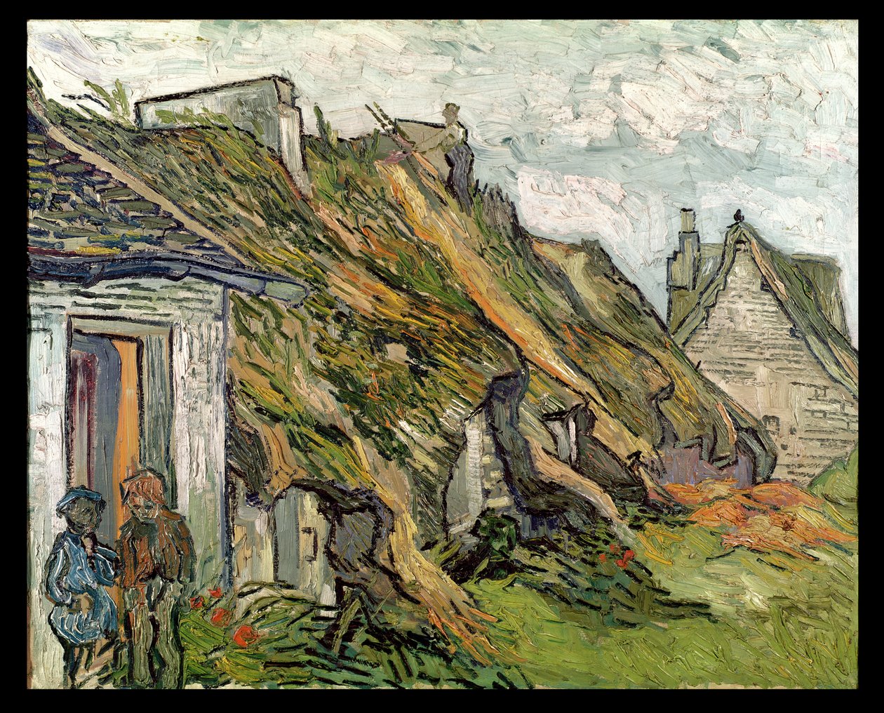 Nádfedeles nyaralók Chaponvalban, Auvers-sur-Oise államban, 1890 alkotó: Vincent van Gogh