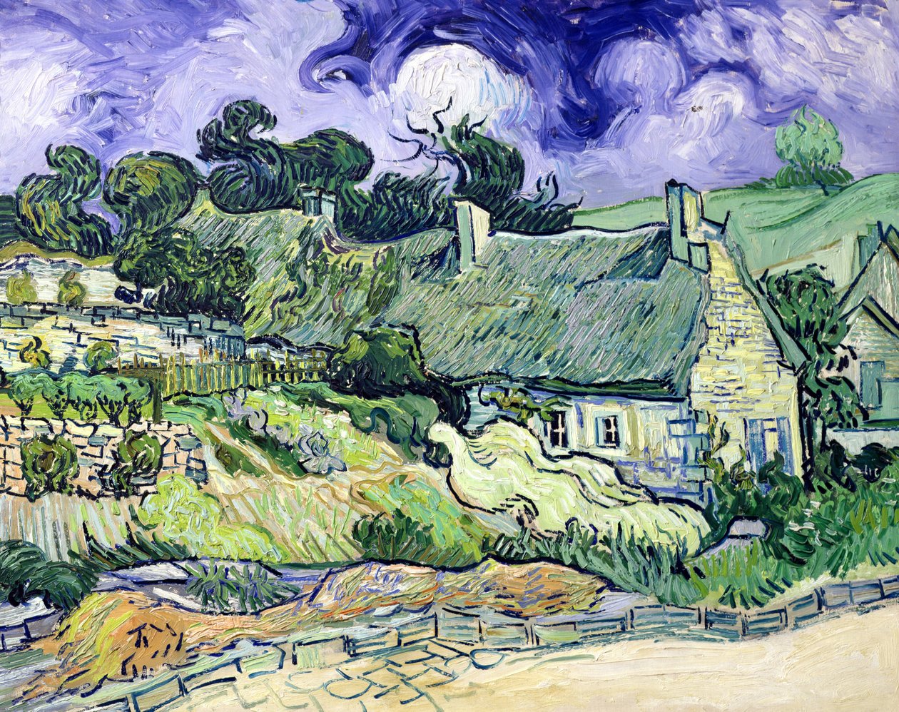 Nádfedeles nyaralók Cordeville-ben, Auvers-sur-Oise-ban, 1890 alkotó: Vincent van Gogh