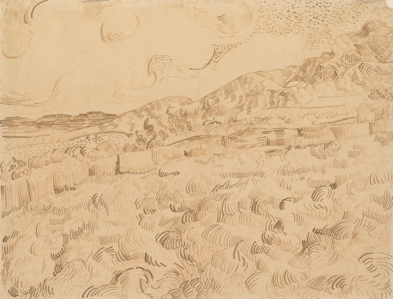 A zárt búzamező vihar után alkotó: Vincent van Gogh