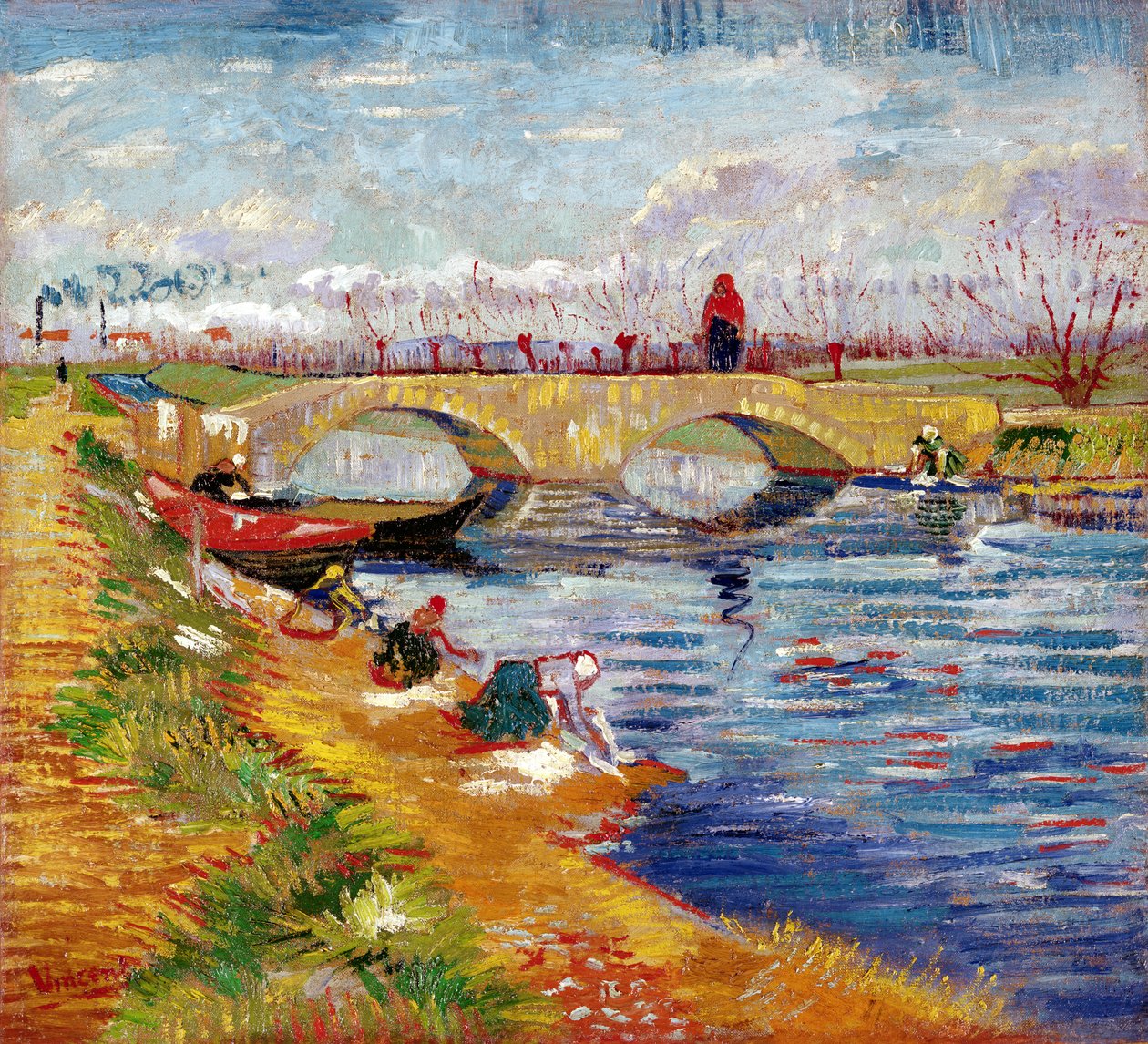 A Gleize-híd a Vigneyret-csatorna felett, Arles közelében alkotó: Vincent van Gogh