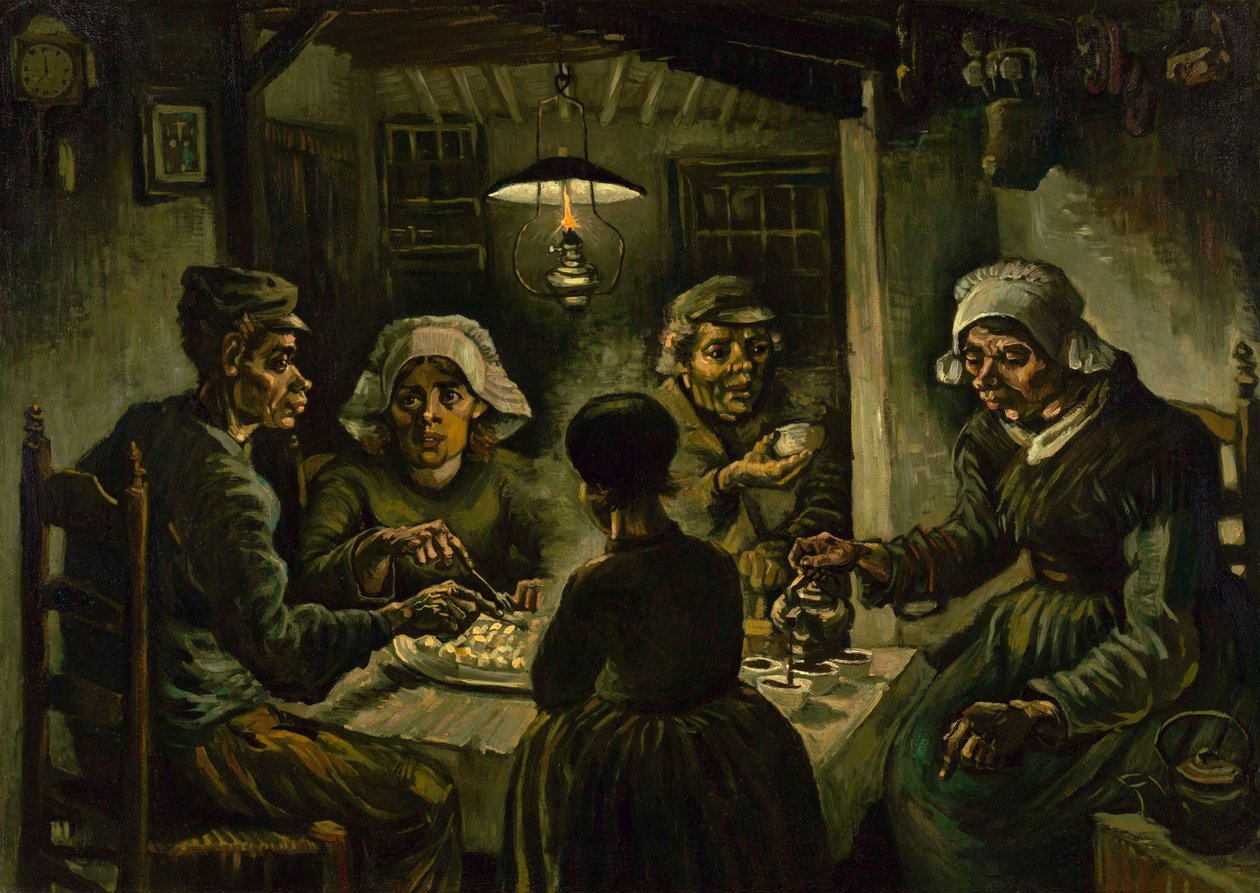 A burgonyaevők, 1885 alkotó: Vincent van Gogh