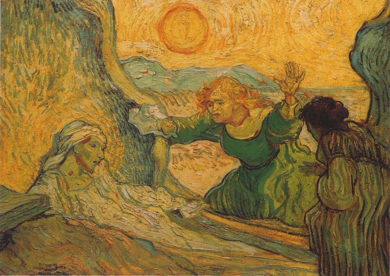 Lázár felemelése (Rembrandt után) alkotó: Vincent van Gogh
