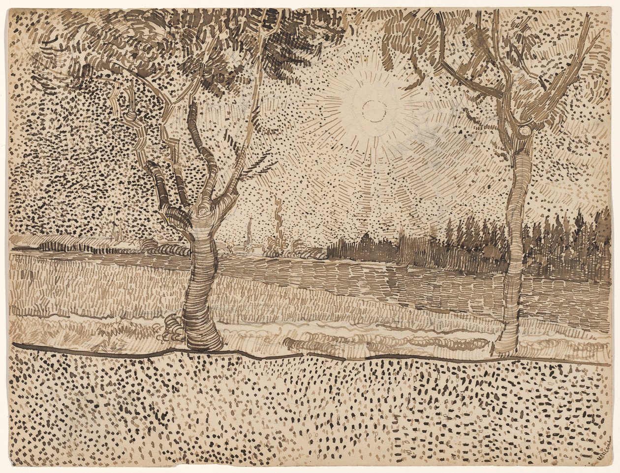 Az út Tarasconba alkotó: Vincent van Gogh
