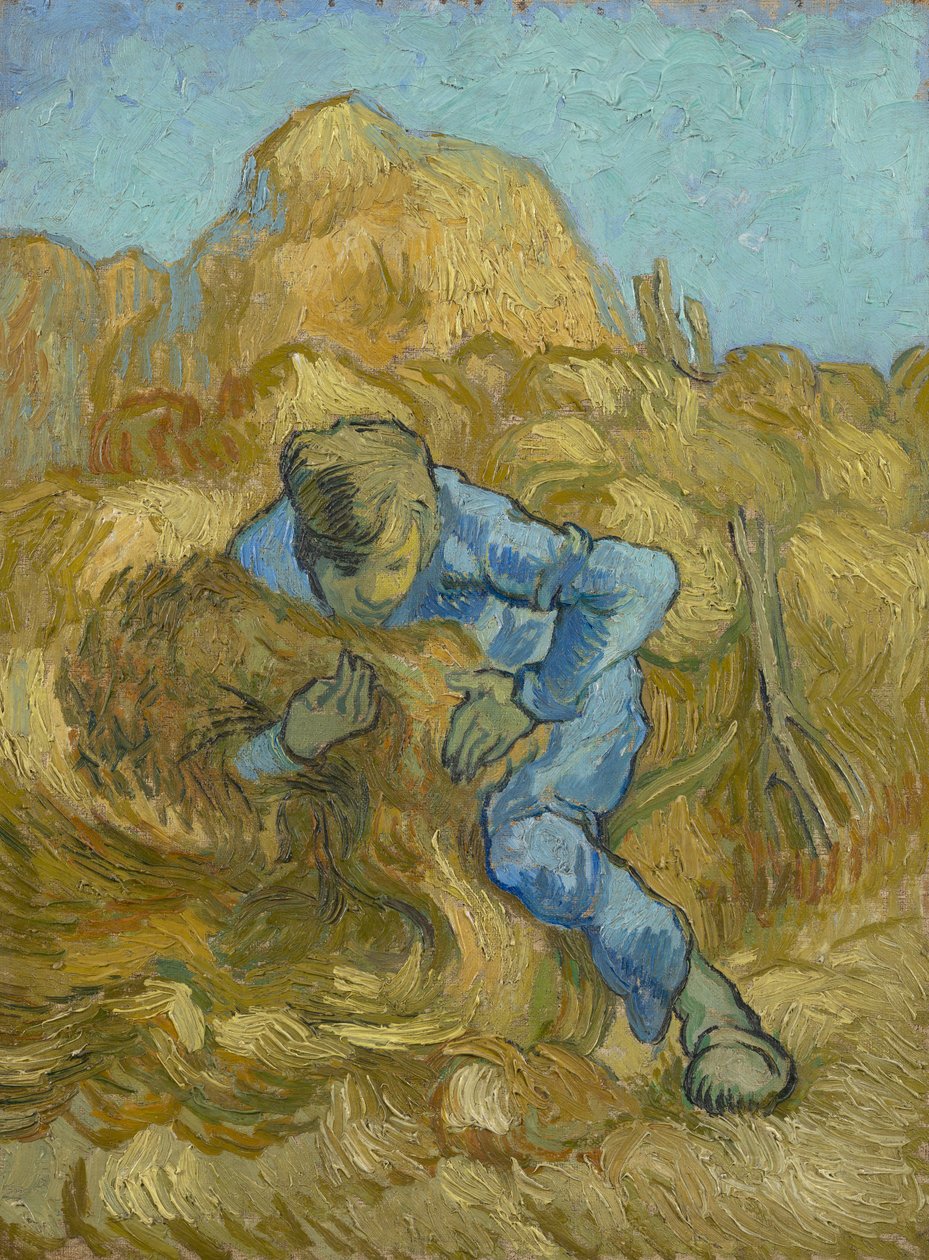 The Sheaf-Binder (Millet nyomán) alkotó: Vincent van Gogh