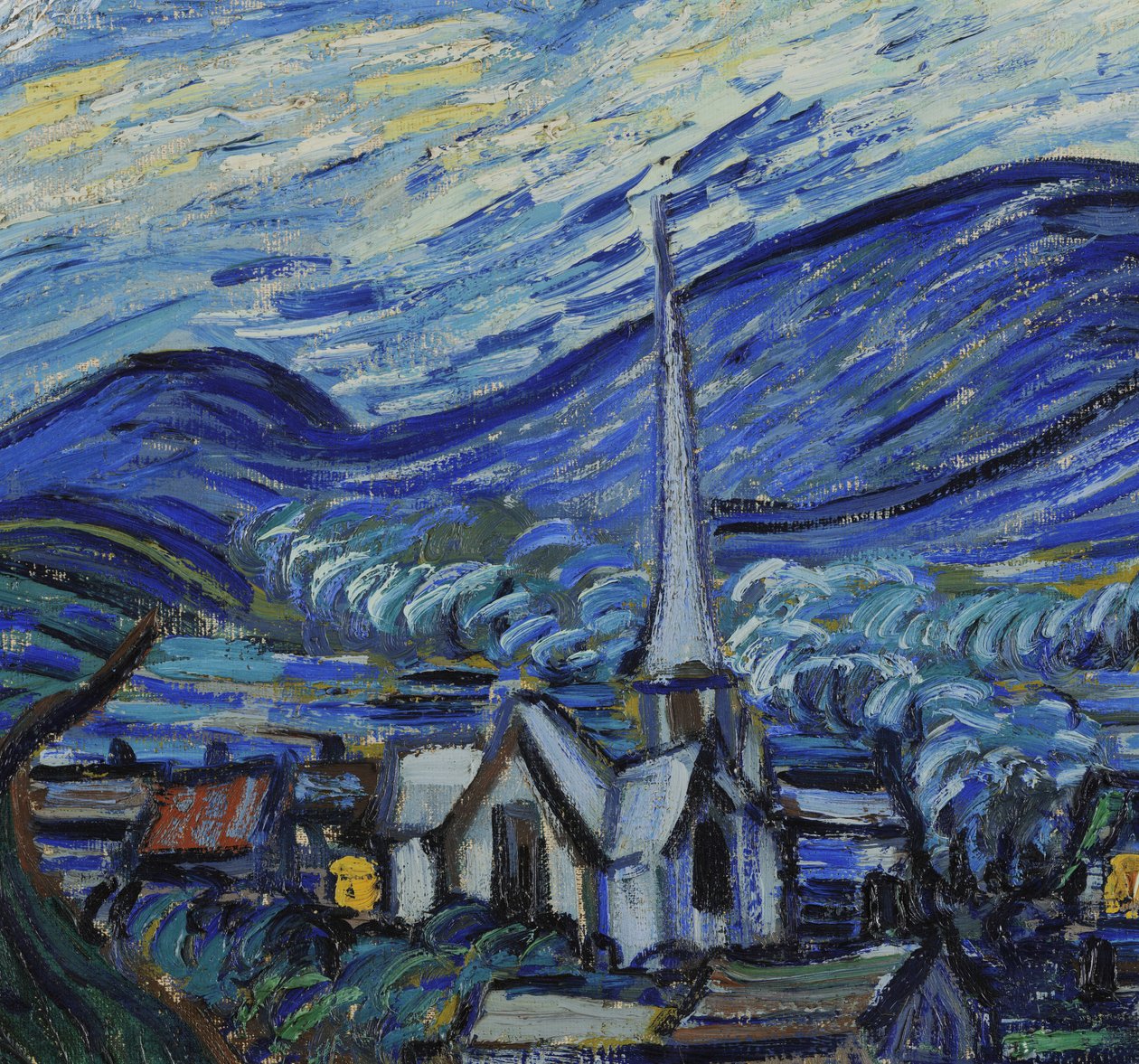 Csillagos éjszaka, 1889. június alkotó: Vincent van Gogh