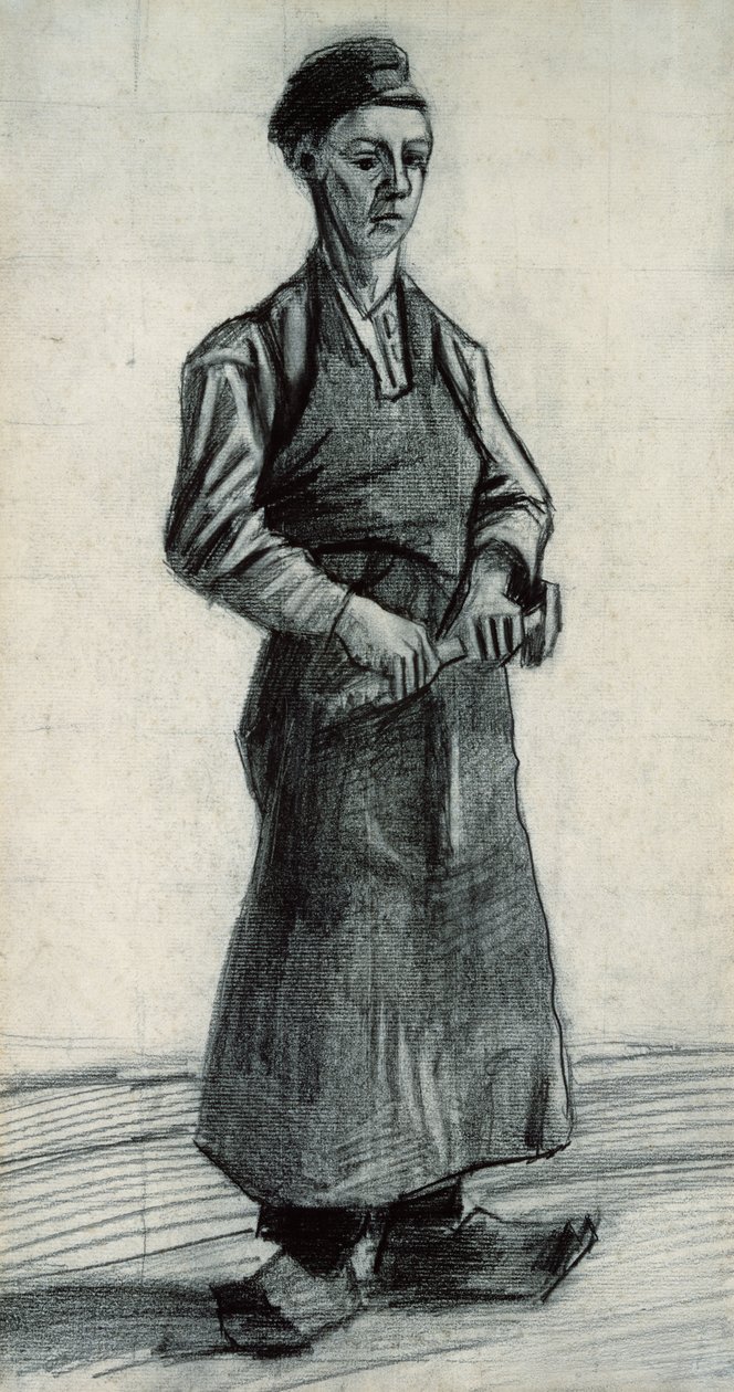 A fiatal kovács, 1882 (fekete kréta és ceruza, papír) alkotó: Vincent van Gogh