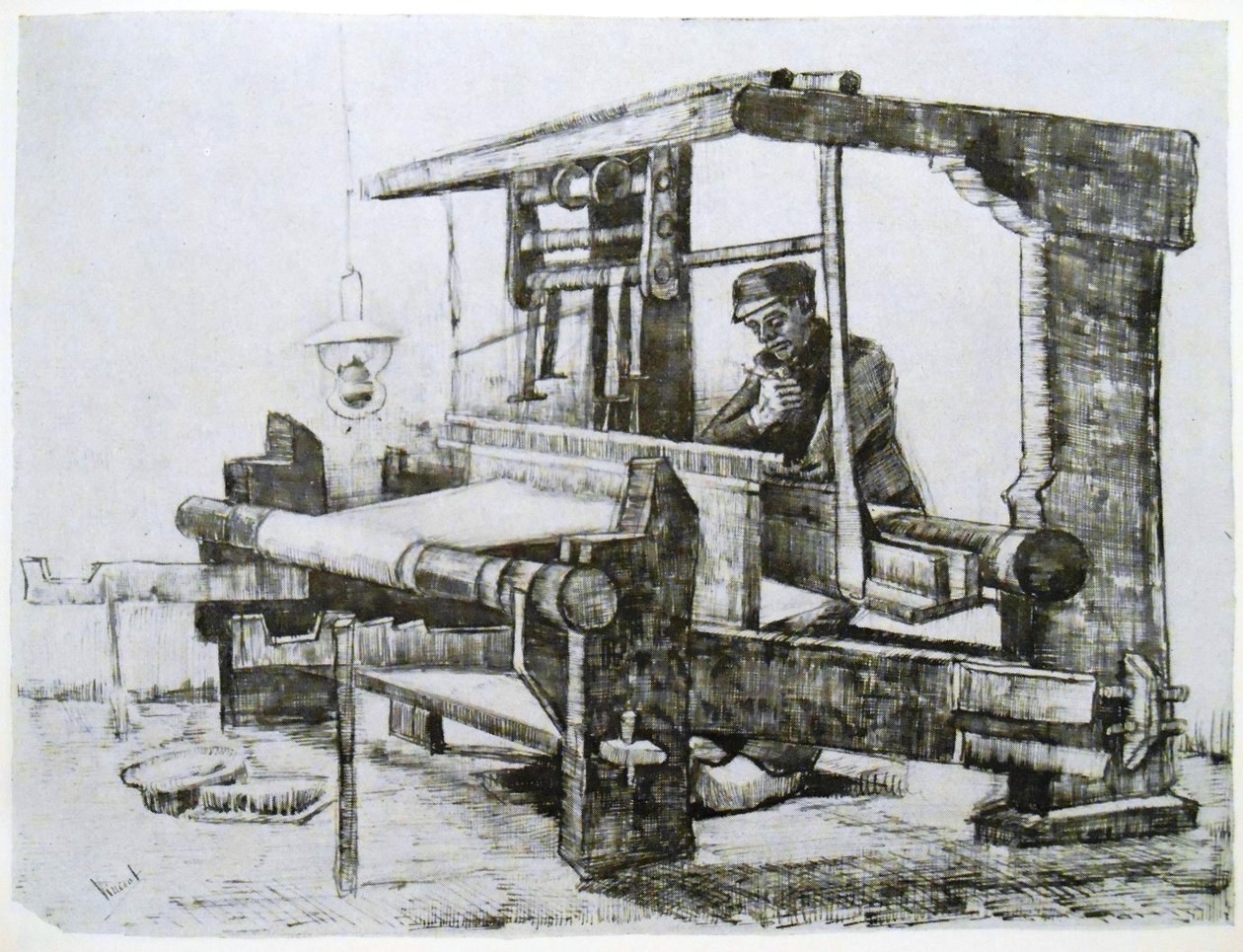 A szövő a szövőszékénél alkotó: Vincent van Gogh