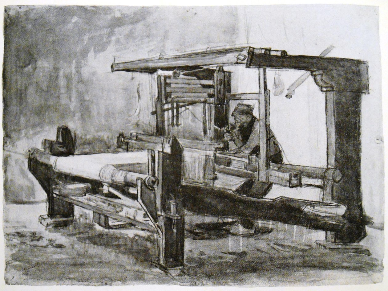 A szövő a szövőszékénél alkotó: Vincent van Gogh