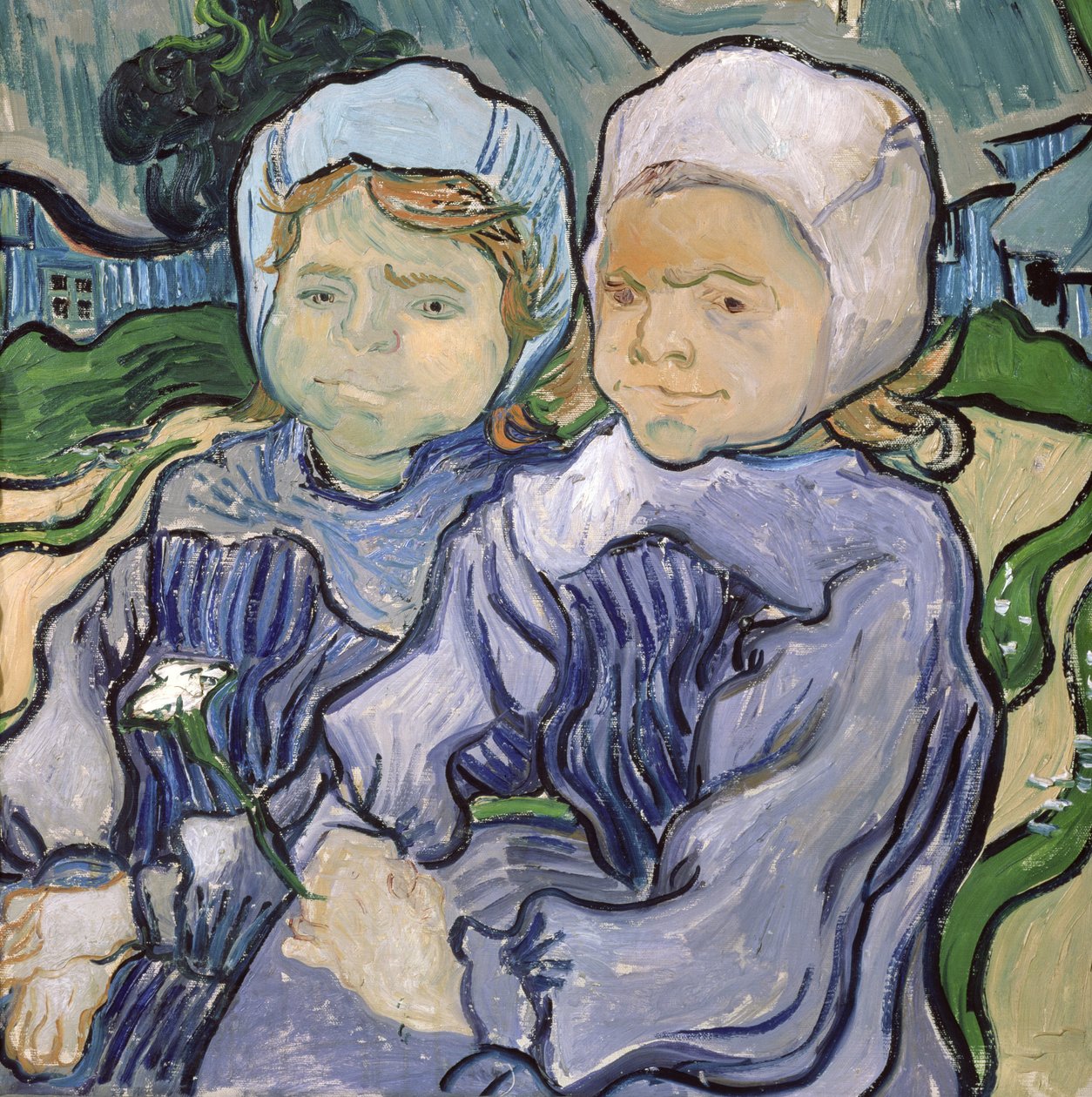 Két kislány, 1890 alkotó: Vincent van Gogh