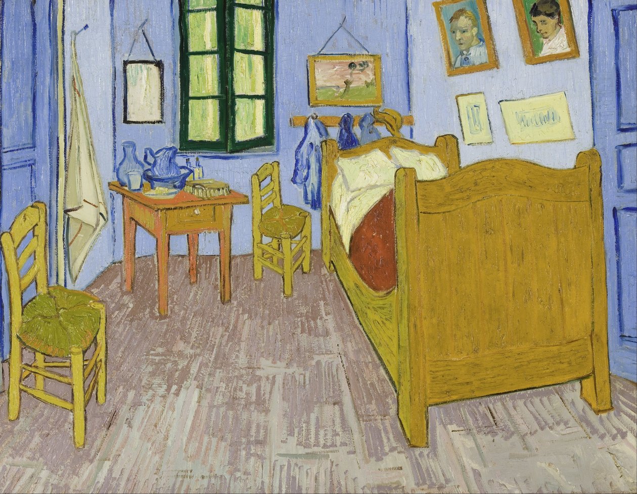 Van Gogh hálószobája Arles -ban alkotó: Vincent van Gogh