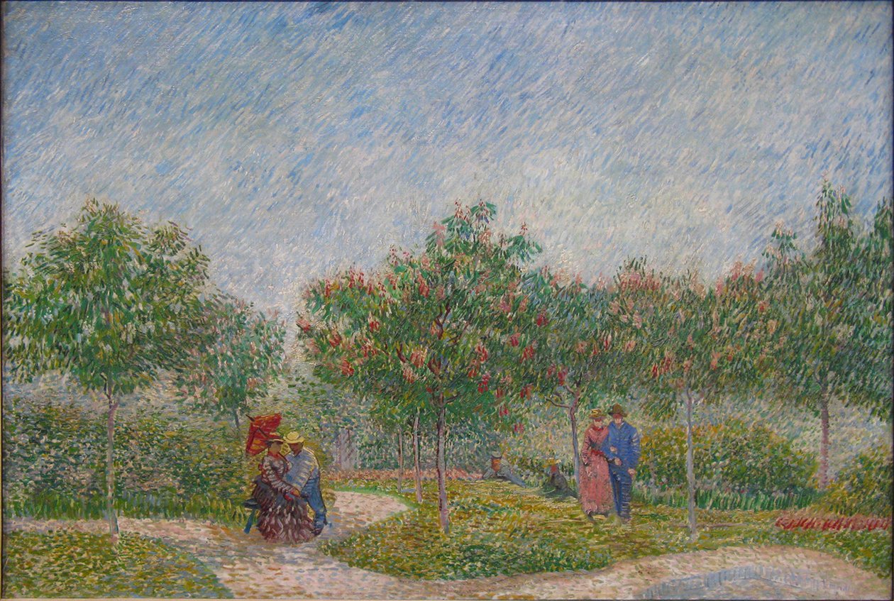 Szerelmes párok az Asnières -i Voyer dArgenson parkban alkotó: Vincent van Gogh