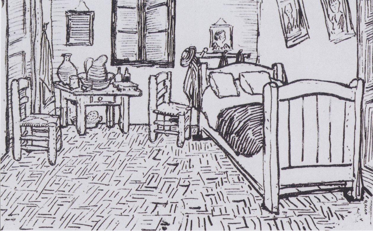 Vincent hálószobája Arles -ban alkotó: Vincent van Gogh