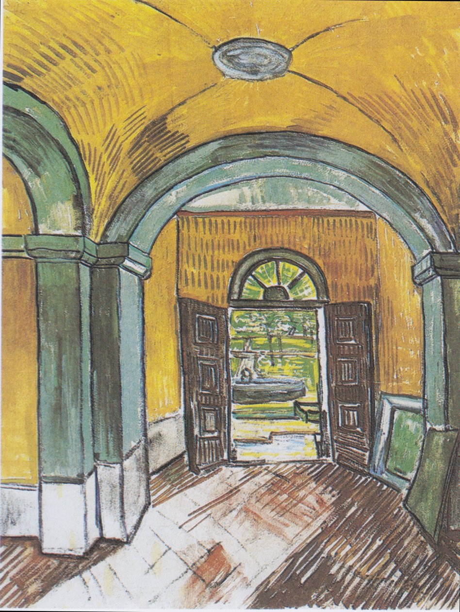 Portico a Saint-Paul kórházból alkotó: Vincent van Gogh