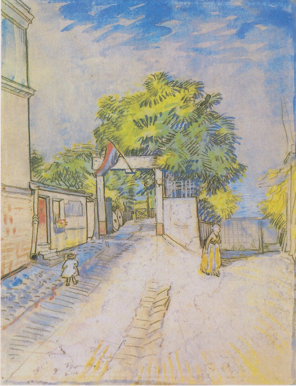 Útvonal kilátópont bejáratával alkotó: Vincent van Gogh