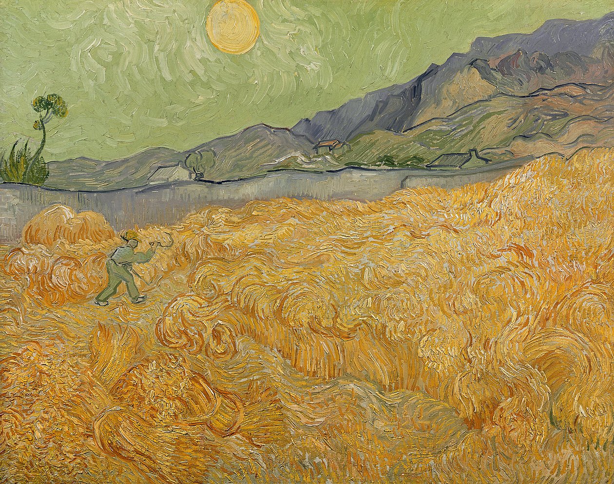 Búzamező Reaperrel, 1889 alkotó: Vincent van Gogh