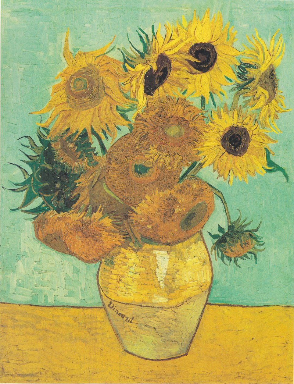 Tizenkét napraforgó vázában alkotó: Vincent van Gogh